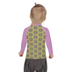 Sunny Safari Kids' Illustrated Rash Guard