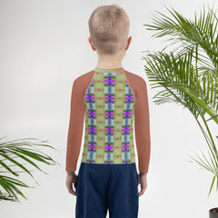 Tiny Tiger Jungle Themed Rash Guard