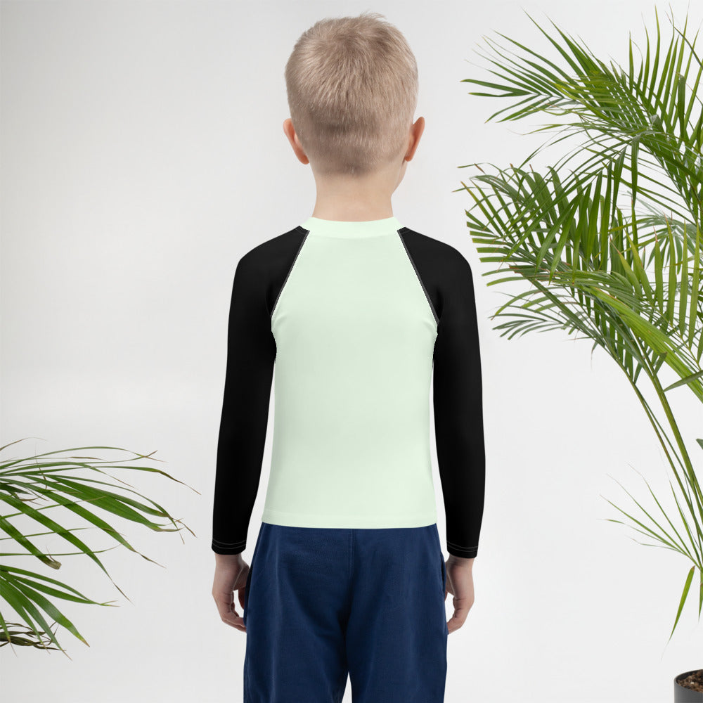 Whiskered Wave Rider Kids Rash Guard