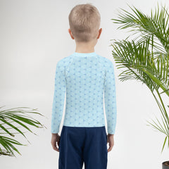 Stylish Kirigami pattern on children's rash guard