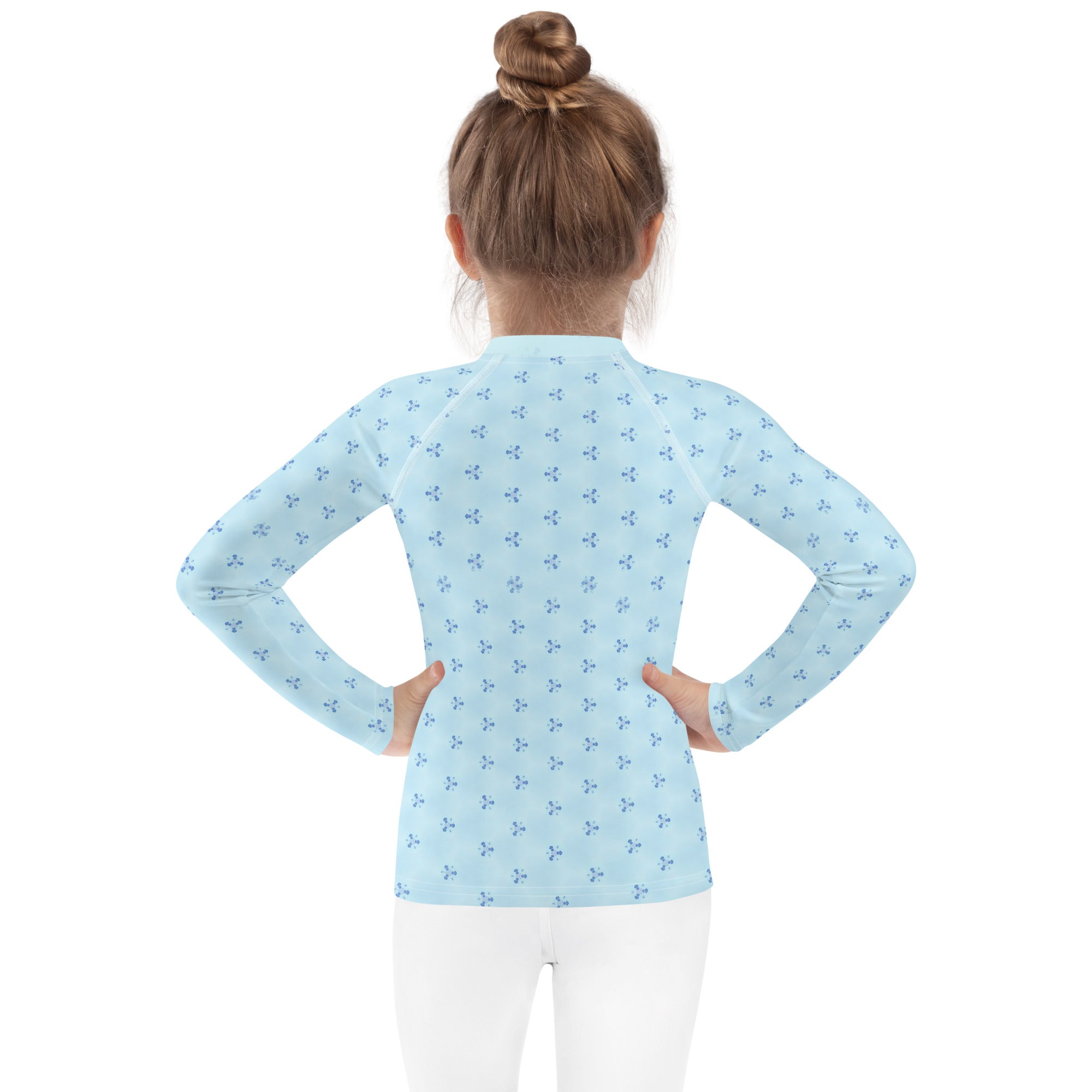 Close-up of Kirigami Garden Kids Rash Guard pattern