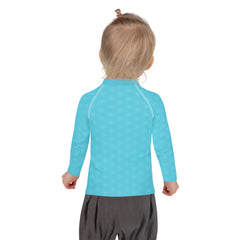 Kids rash guard with cosmic design