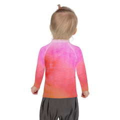 Close-up of Elven Kingdom Kids Rash Guard fabric showcasing UV protection
