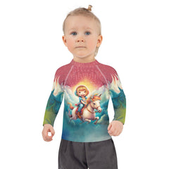 Kids wearing CB6-39 Rash Guard - Ideal for Pool and Beach Activities