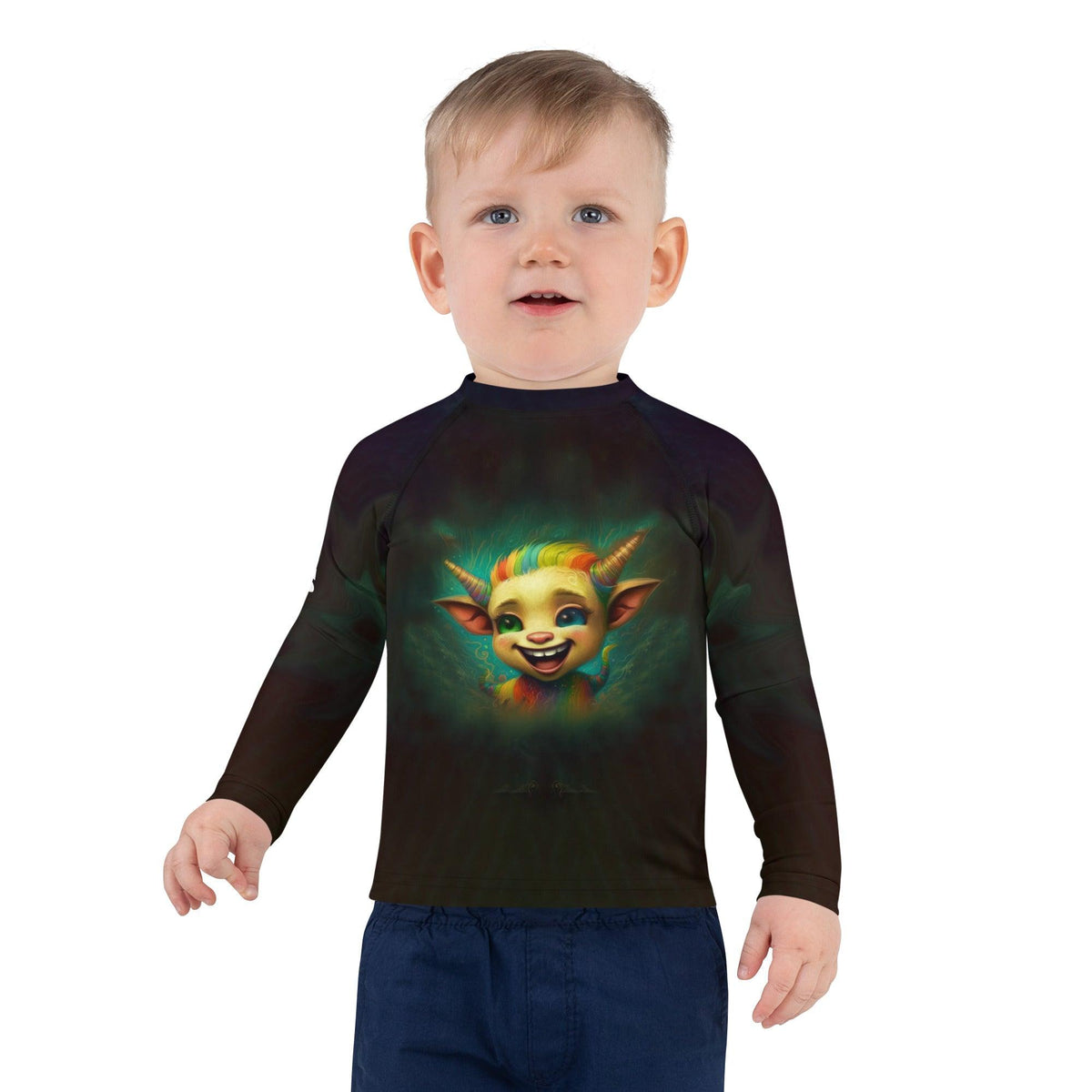 CB3-90 Kids Rash Guard in action - child swimming