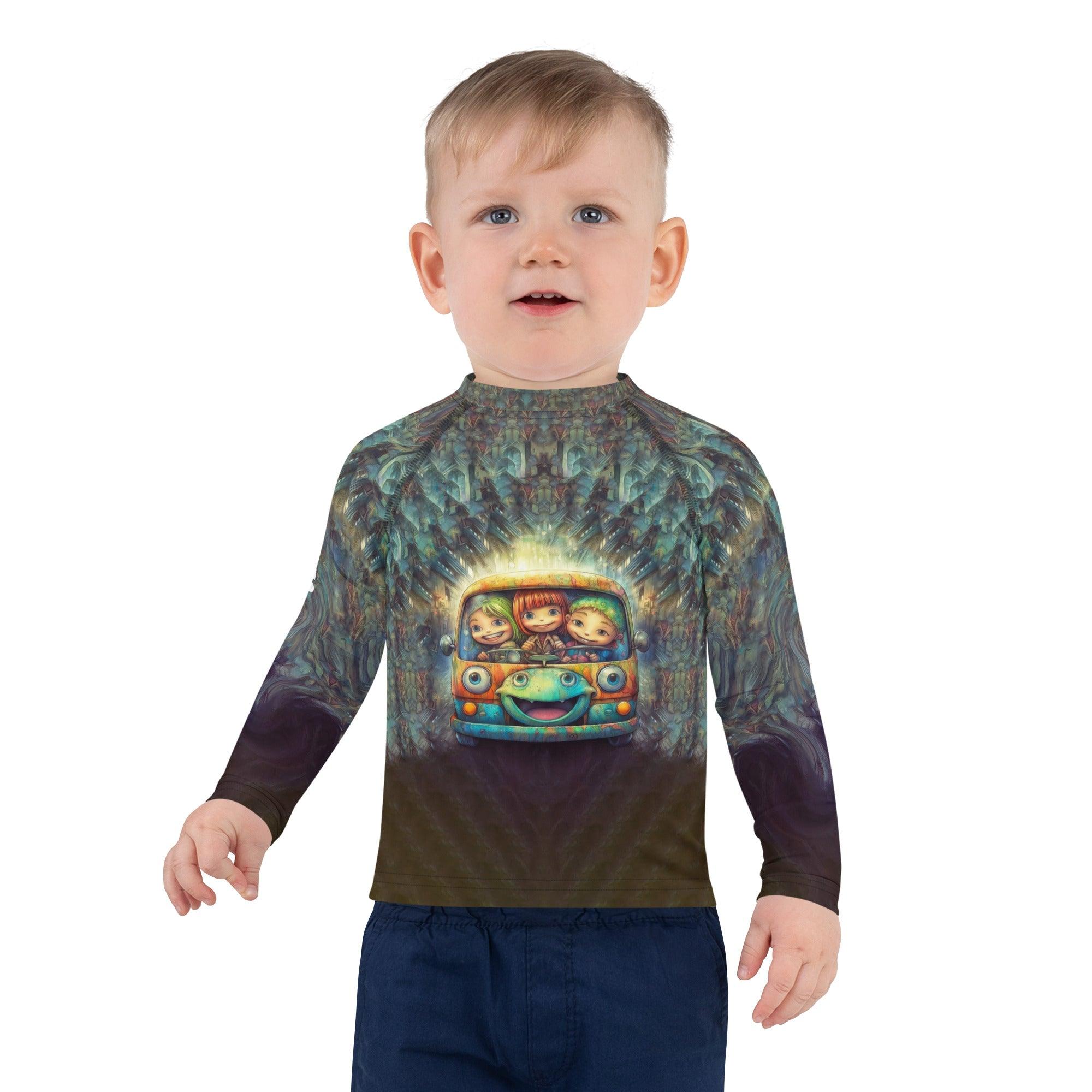 Young athlete wearing CB3-113 Kids Rash Guard for protection
