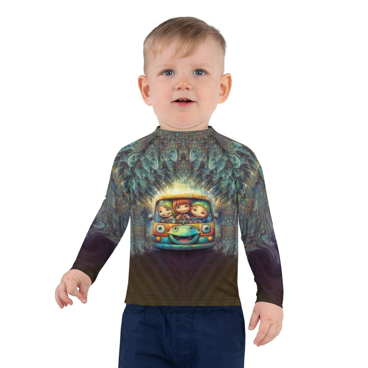 Young athlete wearing CB3-113 Kids Rash Guard for protection