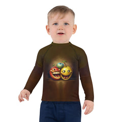 Child wearing CB3-125 Rash Guard while surfing