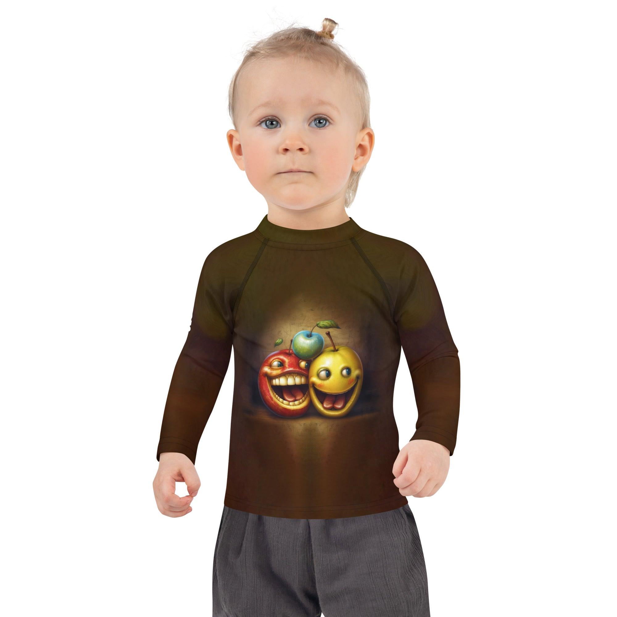 Kid in CB3-125 Rash Guard enjoying beach play