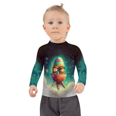 CB3-124 Kids Rash Guard on display, showcasing front and back design.