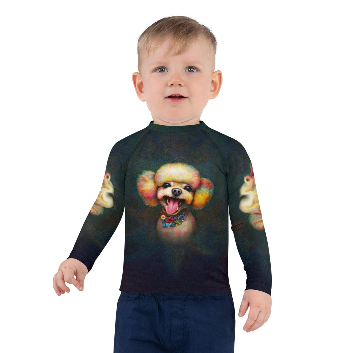 CB3-102 Kids Rash Guard in action - child surfing