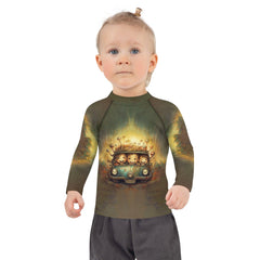 Child wearing CB3-116 Rash Guard in action during sports