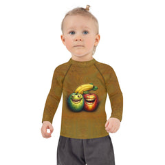 Kids playing in the pool wearing CB3-126 Rash Guards