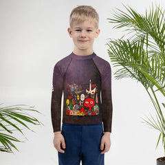 Spooky Night Kids Halloween Rash Guard - Beyond T-shirts