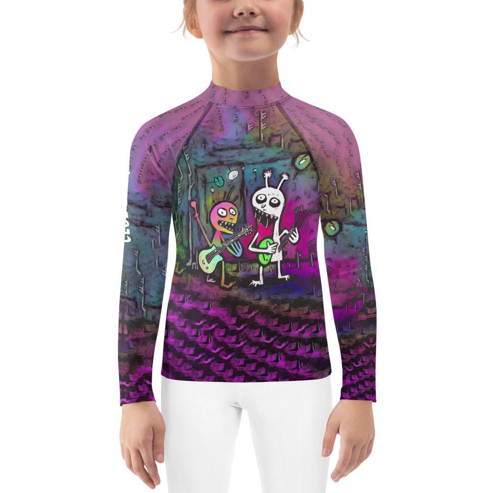 Trick Or Treat Ghostly Kids Rash Guard - Beyond T-shirts