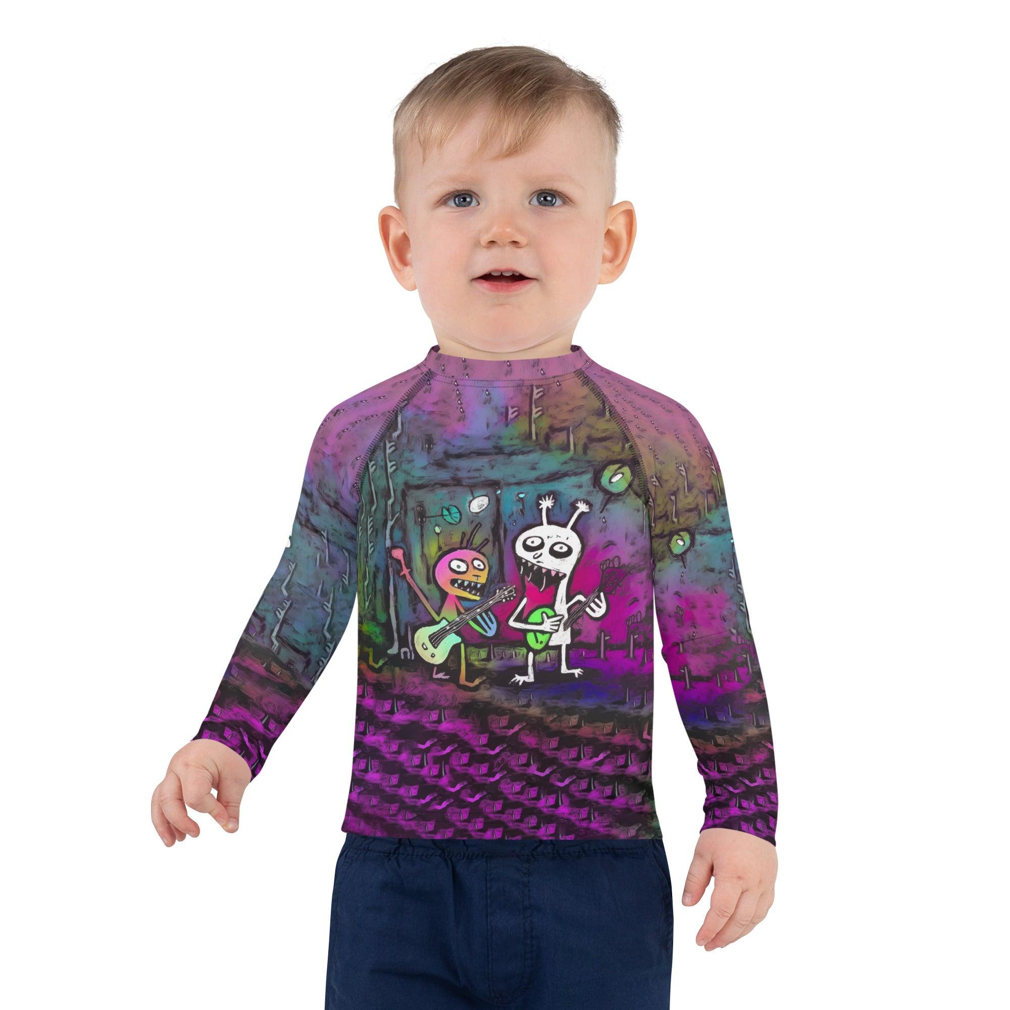 Trick Or Treat Ghostly Kids Rash Guard - Beyond T-shirts