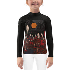 Zombie Zone Halloween Kids Rash Guard - Beyond T-shirts