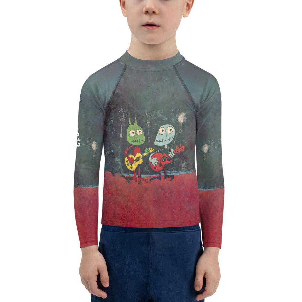 Mummy Mayhem All-Over Print Kids Rash Guard - Beyond T-shirts