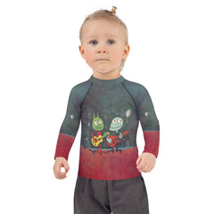 Mummy Mayhem All-Over Print Kids Rash Guard - Beyond T-shirts