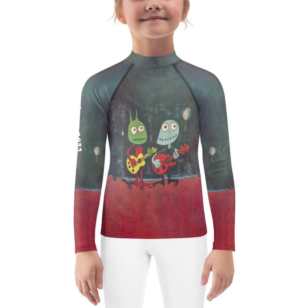 Mummy Mayhem All-Over Print Kids Rash Guard - Beyond T-shirts