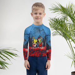 Pumpkin King's Realm Halloween Kids Rash Guard - Beyond T-shirts