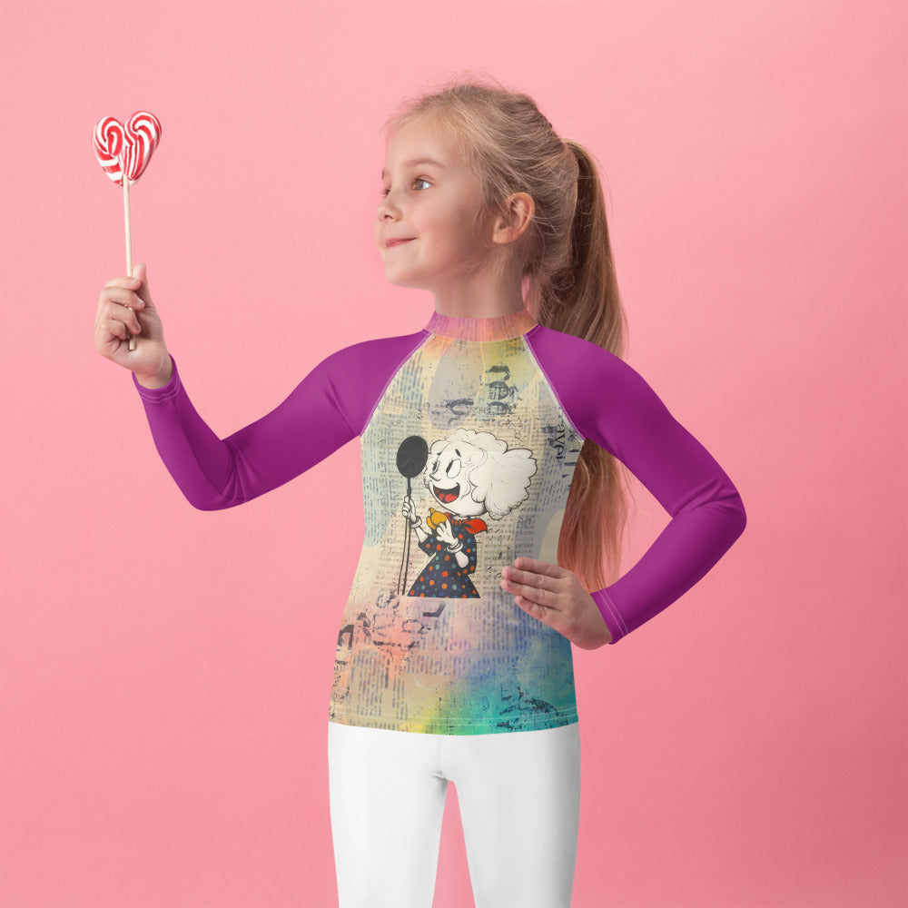 Little Lizard Desert Art Kids' Rash Guard