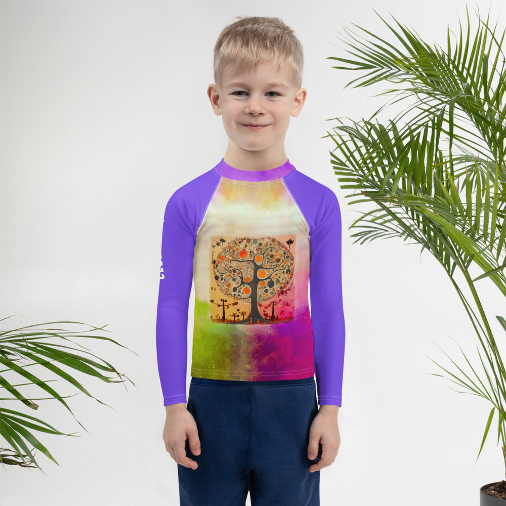 Tiny Toucan Tropical-Themed Rash Guard