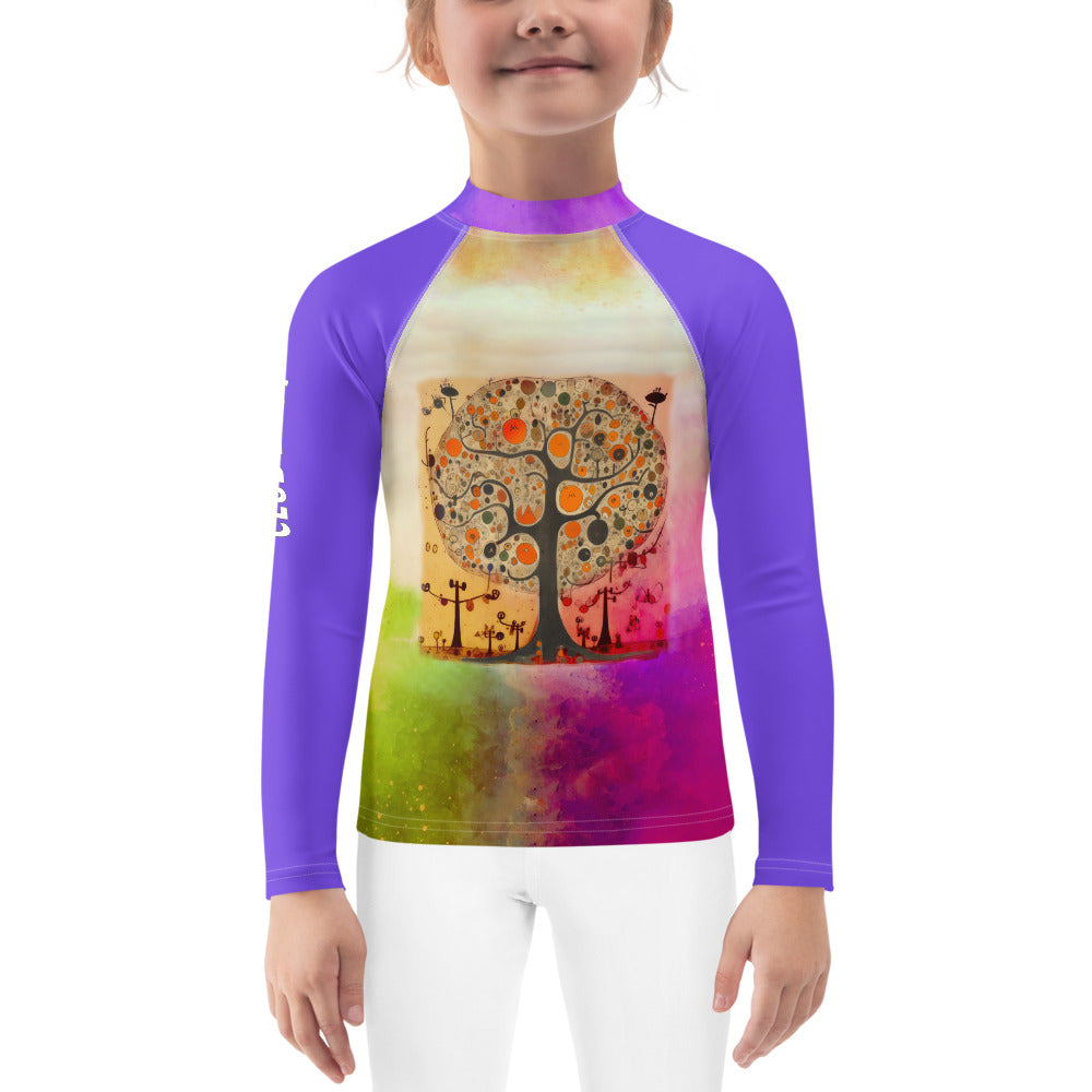 Tiny Toucan Tropical-Themed Rash Guard