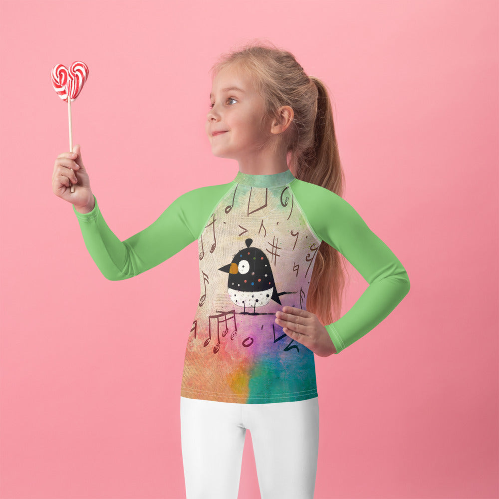 Kiddie Coral Reef Art Children's Rash Guard