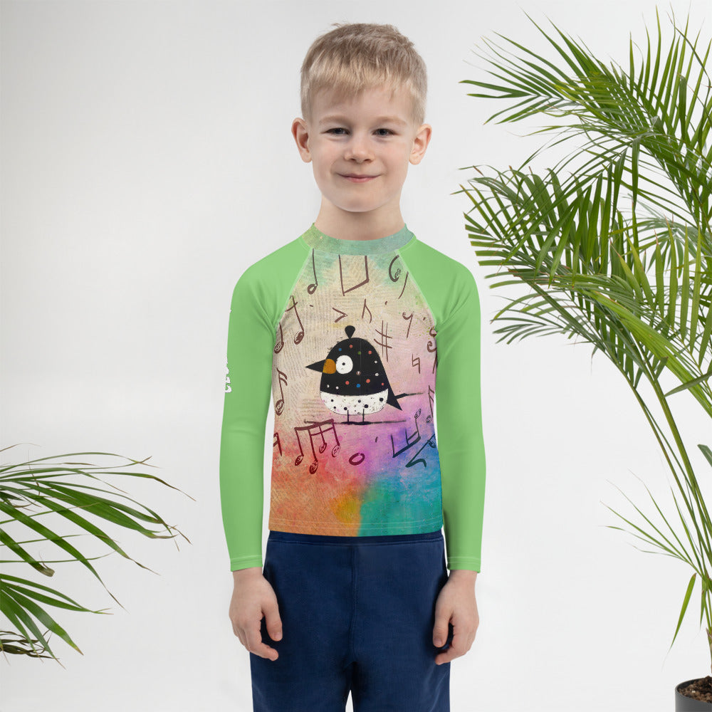 Kiddie Coral Reef Art Children's Rash Guard