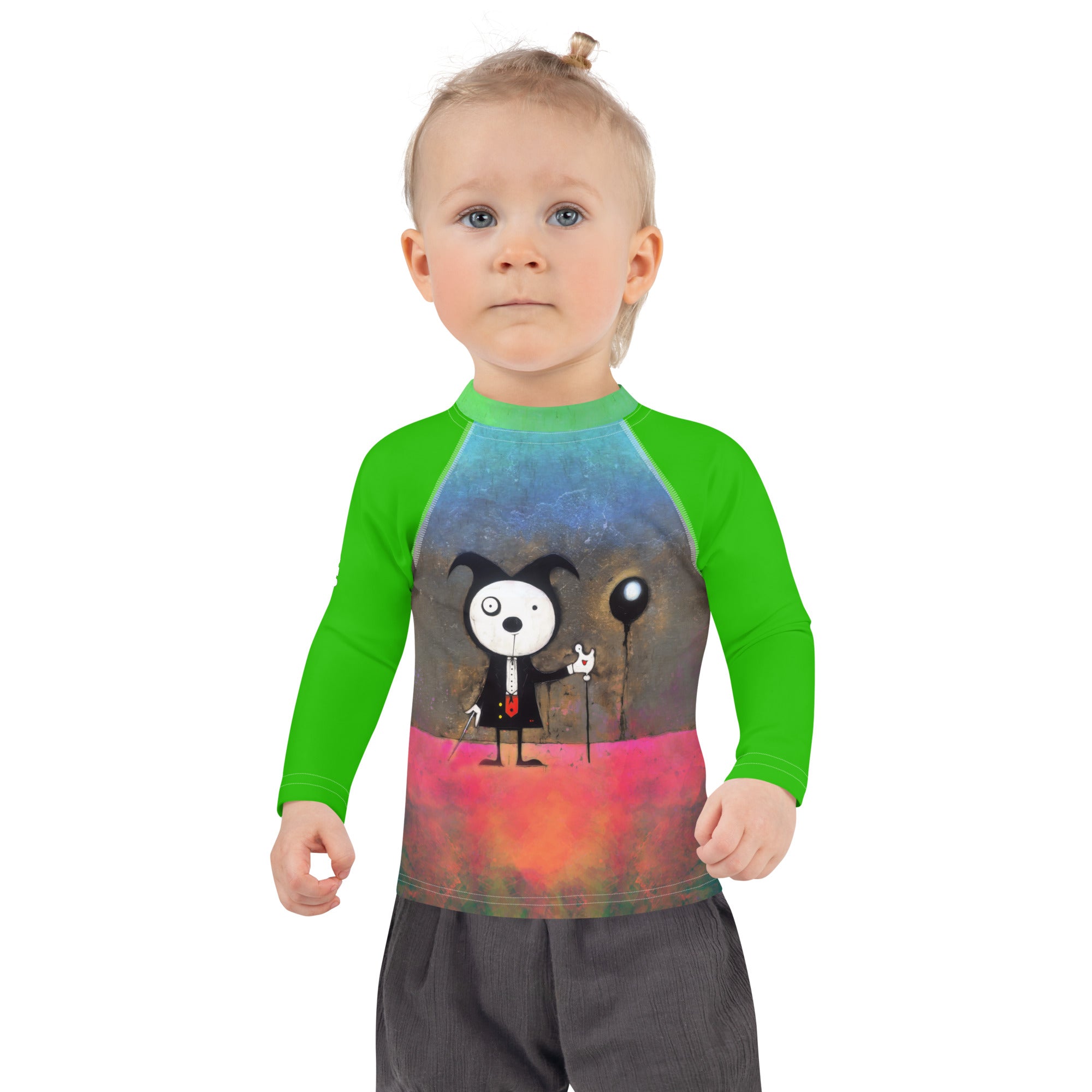 Petite Penguin Polar Art Kids' Rash Guard