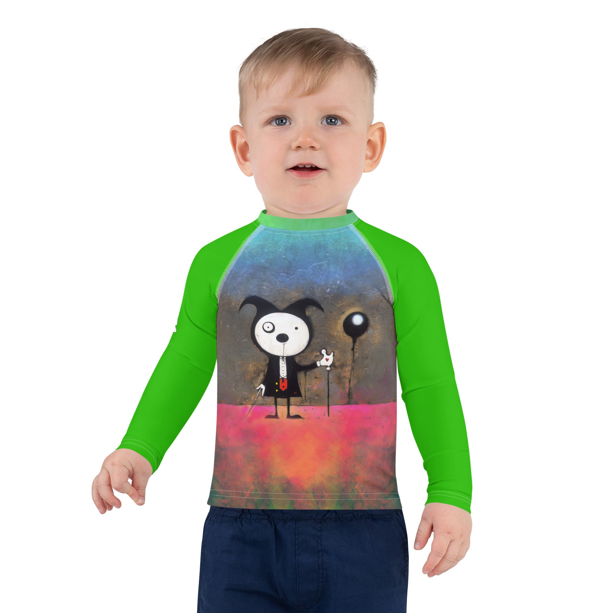 Petite Penguin Polar Art Kids' Rash Guard