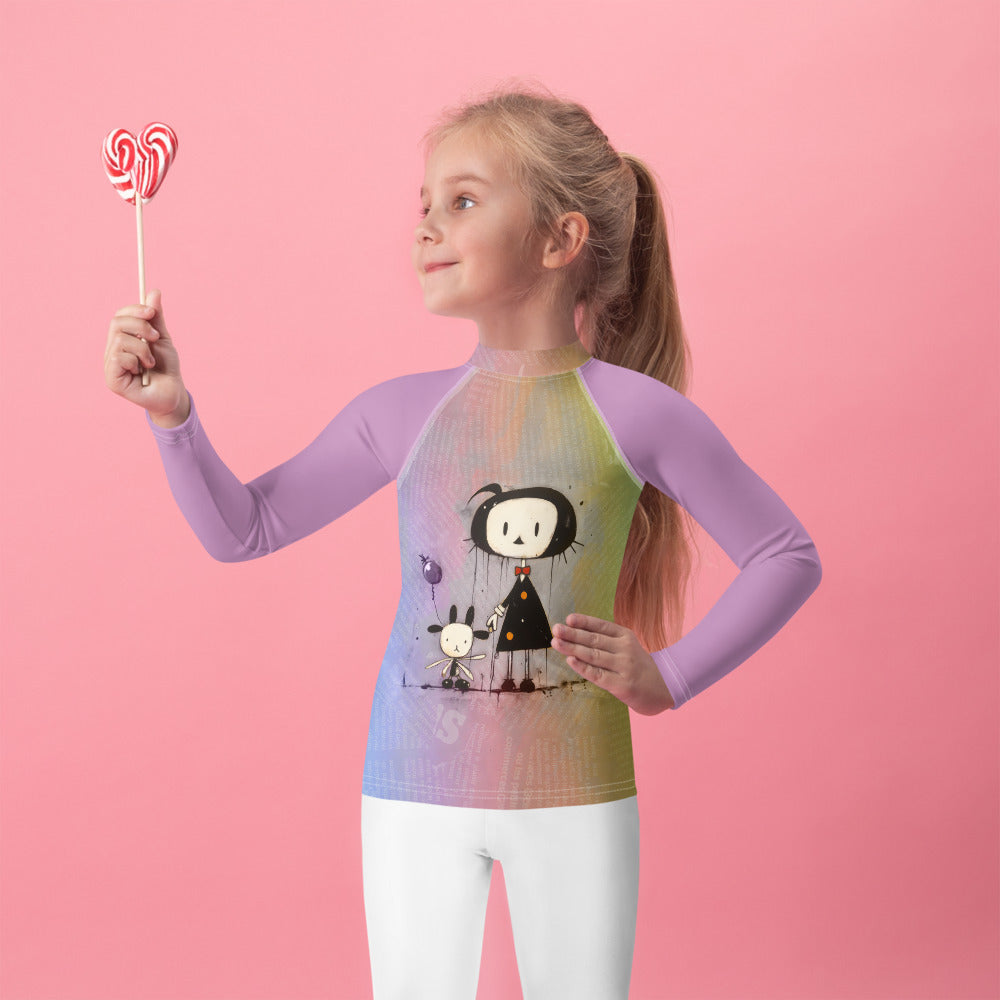 Sunny Safari Kids' Illustrated Rash Guard