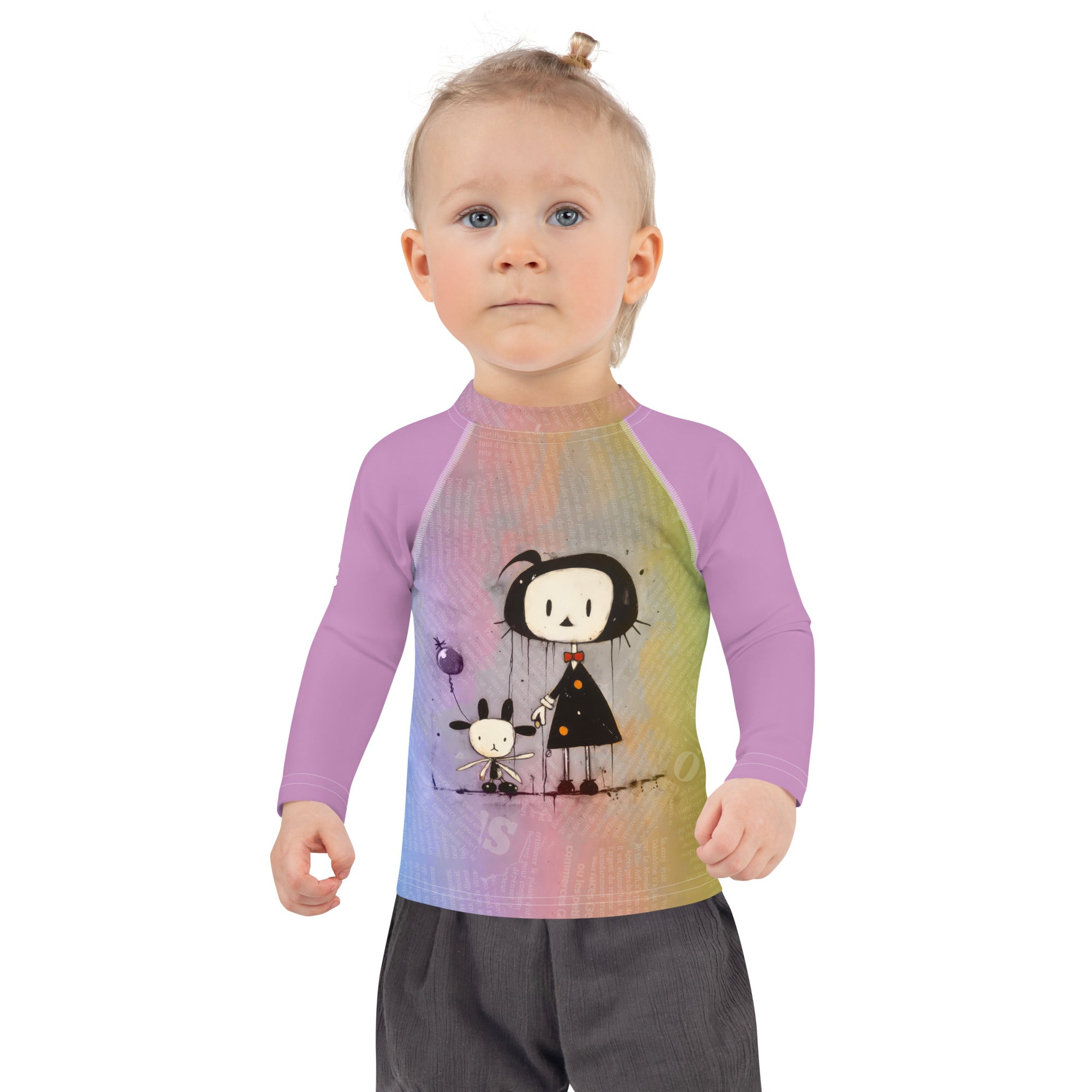 Sunny Safari Kids' Illustrated Rash Guard