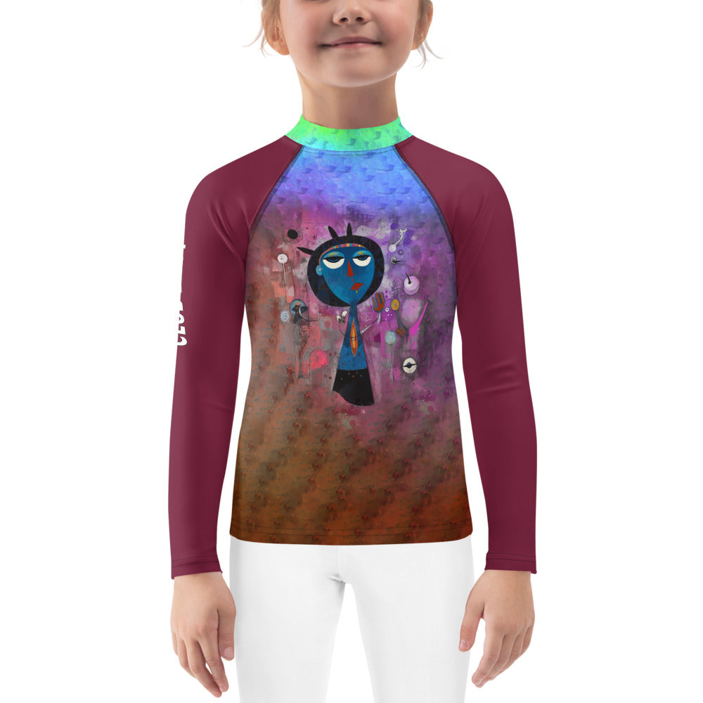 Little Lemur Madagascar Art Rash Guard