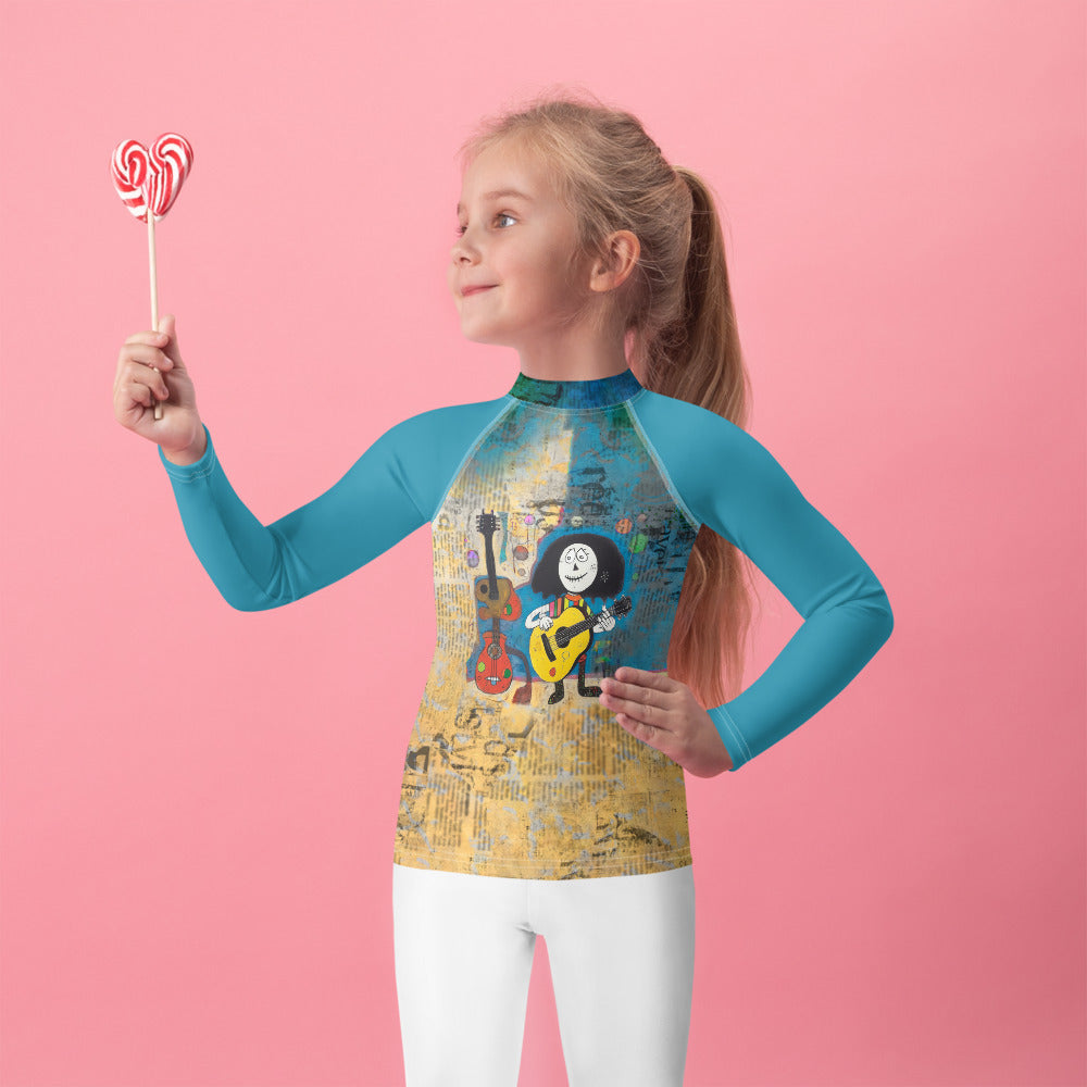 Kiddie Kookaburra Australian Art Rash Guard