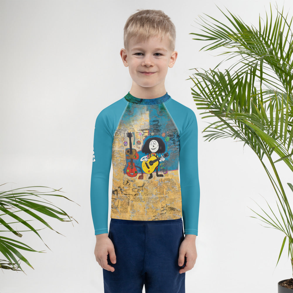 Kiddie Kookaburra Australian Art Rash Guard