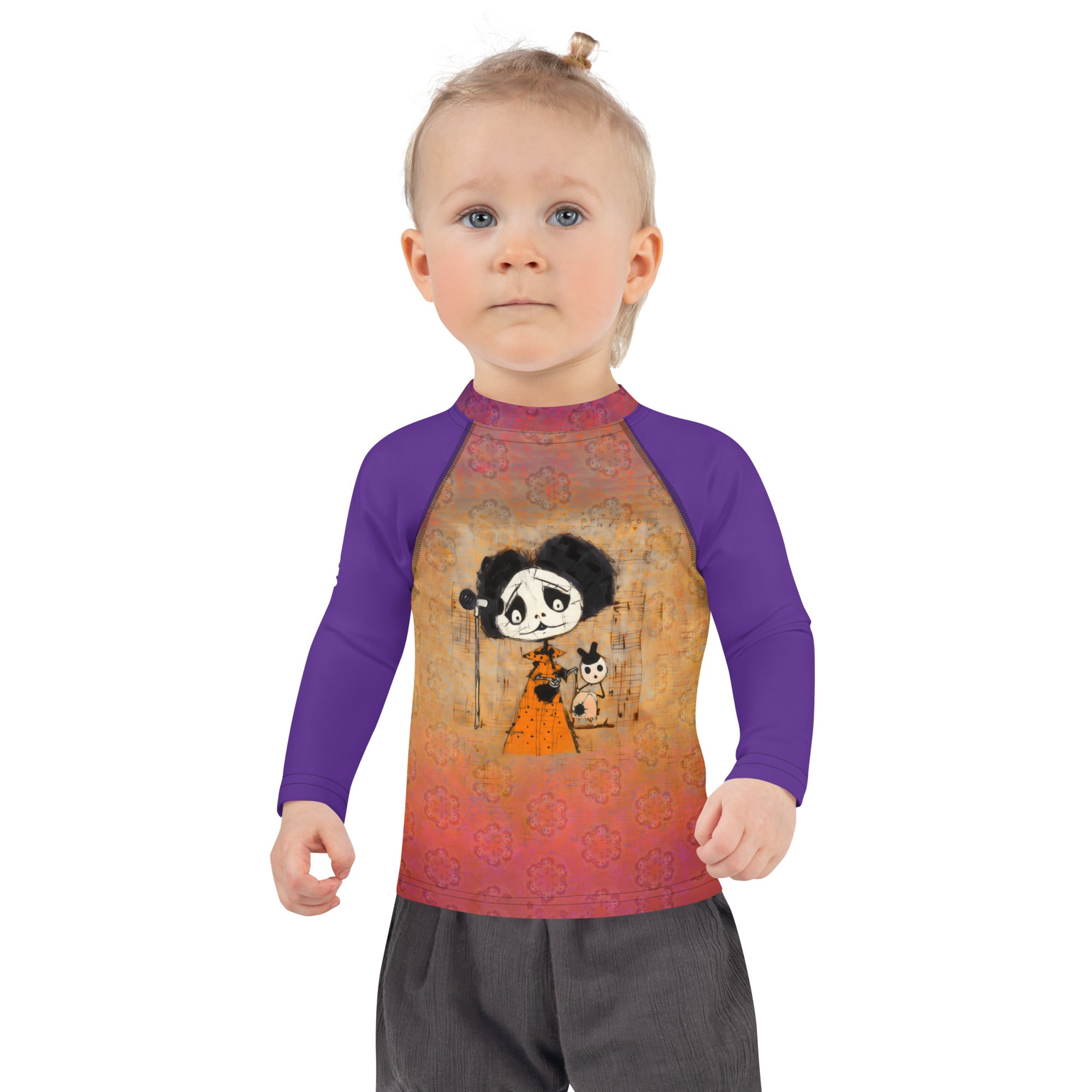 Petite Panda Chinese Kids' Rash Guard