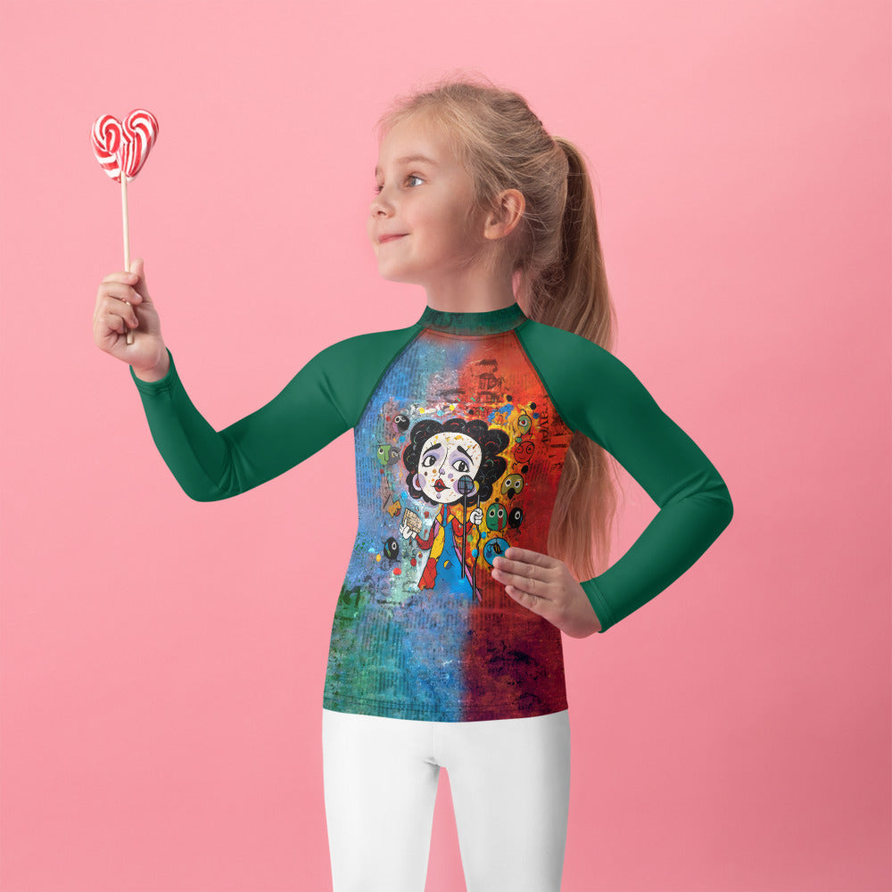 Tiny Tortoise Desert Kids' Rash Guard