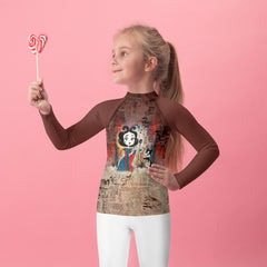 Bubbly Bunny Bounce Kids' Rash Guard