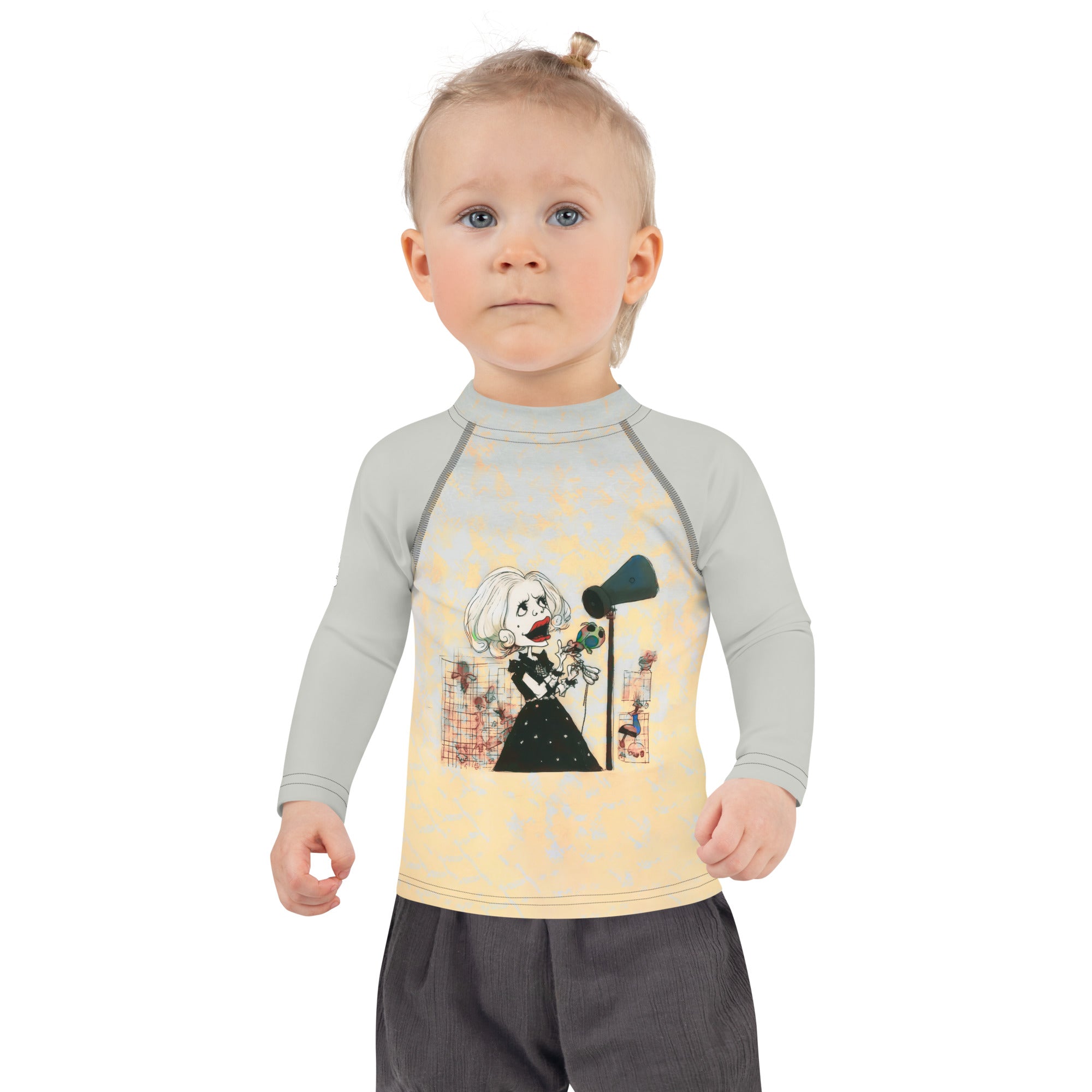 Radiant Rabbit Romp Children's Rash Guard