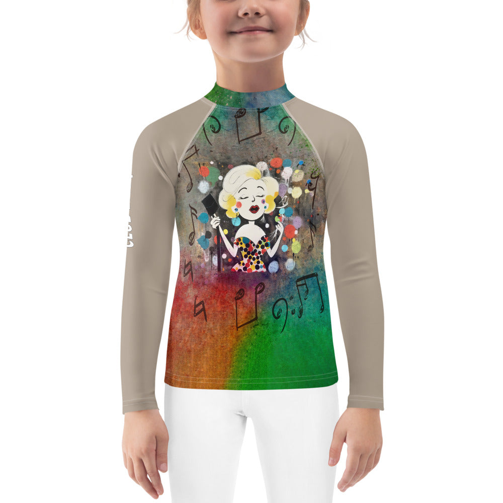 Bubbly Bear Bounce Kids' Rash Guard