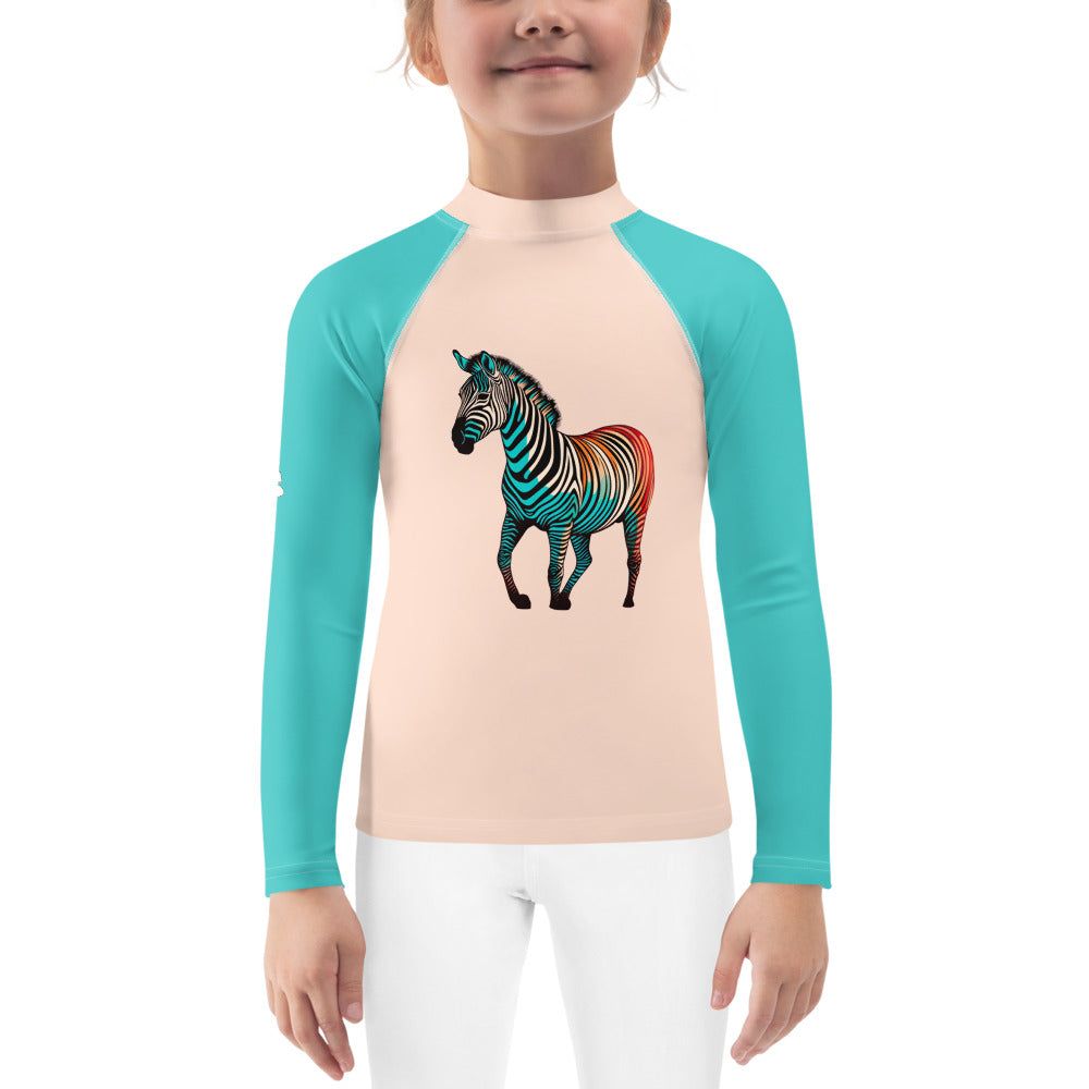 Zebra’s Zesty Zoom Kids Rash Guard