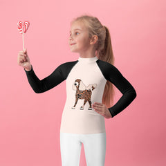 Poodle’s Peaceful Paddle Kids Rash Guard