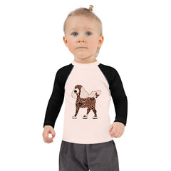 Poodle’s Peaceful Paddle Kids Rash Guard