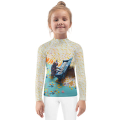 Mystic Mandala Rash Guard for children's water sports