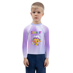 Sleeping Beauty Kids Rash Guard front view