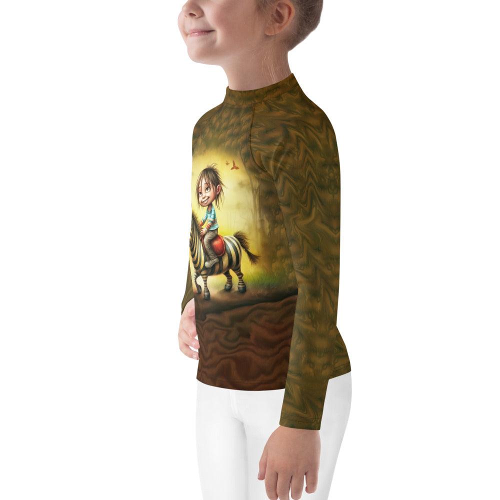CB6-20 kids rash guard product shot with size and color options