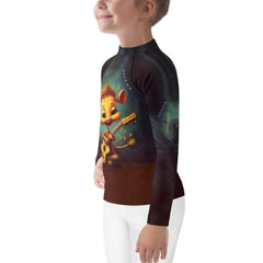 CB3-88 Rash Guard in action - child surfing.