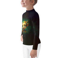 Close-up of CB3-90 Kids Rash Guard material and texture